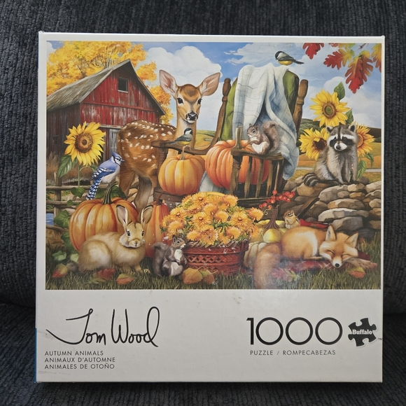 Buffalo Games Other - Buffalo Games Jon Wood "Autumn Animals 1000 Piece Puzzle